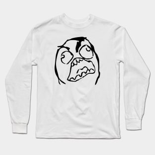 Rage Guy Meme Long Sleeve T-Shirt